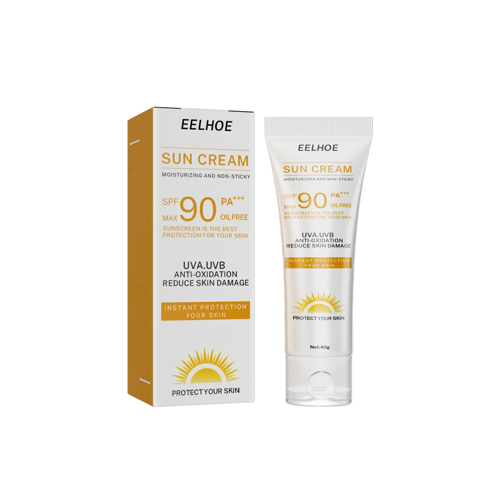 Moisturizing Sun Care Cream Spf UV,Refreshing Non-greasy Lightweight Sunblock Cream Sunscreen for Face & Body,Hydrating Sun Care Product for Summer,Sun Blocking Cream,Moisturizer