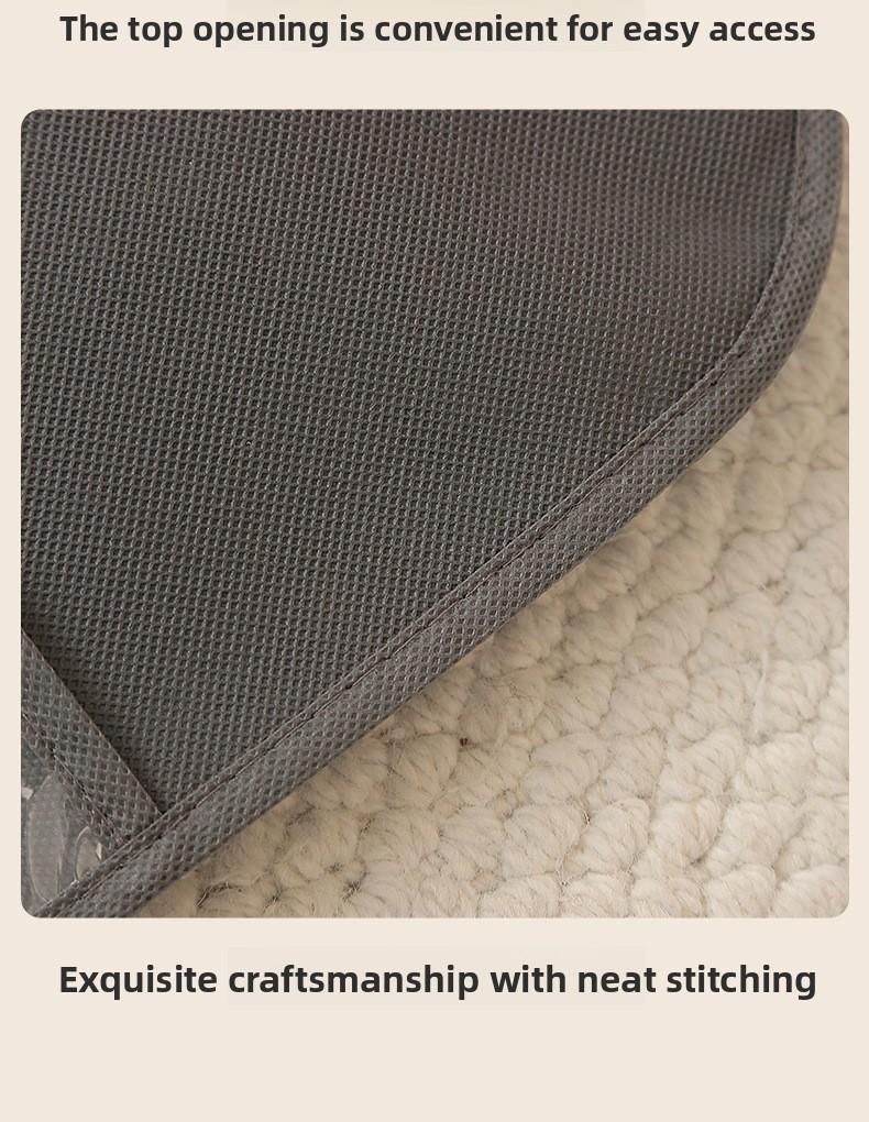 Portable Waterproof Wig Storage Bag Travel Friendly Dustproof Cosplay Hair Display Case with Clear Window