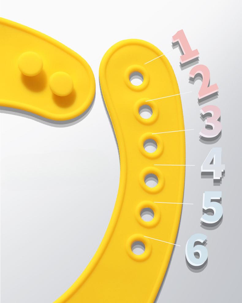 Food Grade Silicone Baby Bib, Ultra Soft Waterproof Feeding Bib for Toddlers