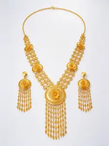 Middle East Dubai Bestselling Necklace Set, Necklace + Earrings Set, Gift Box Included, Perfect for Weddings and Dates