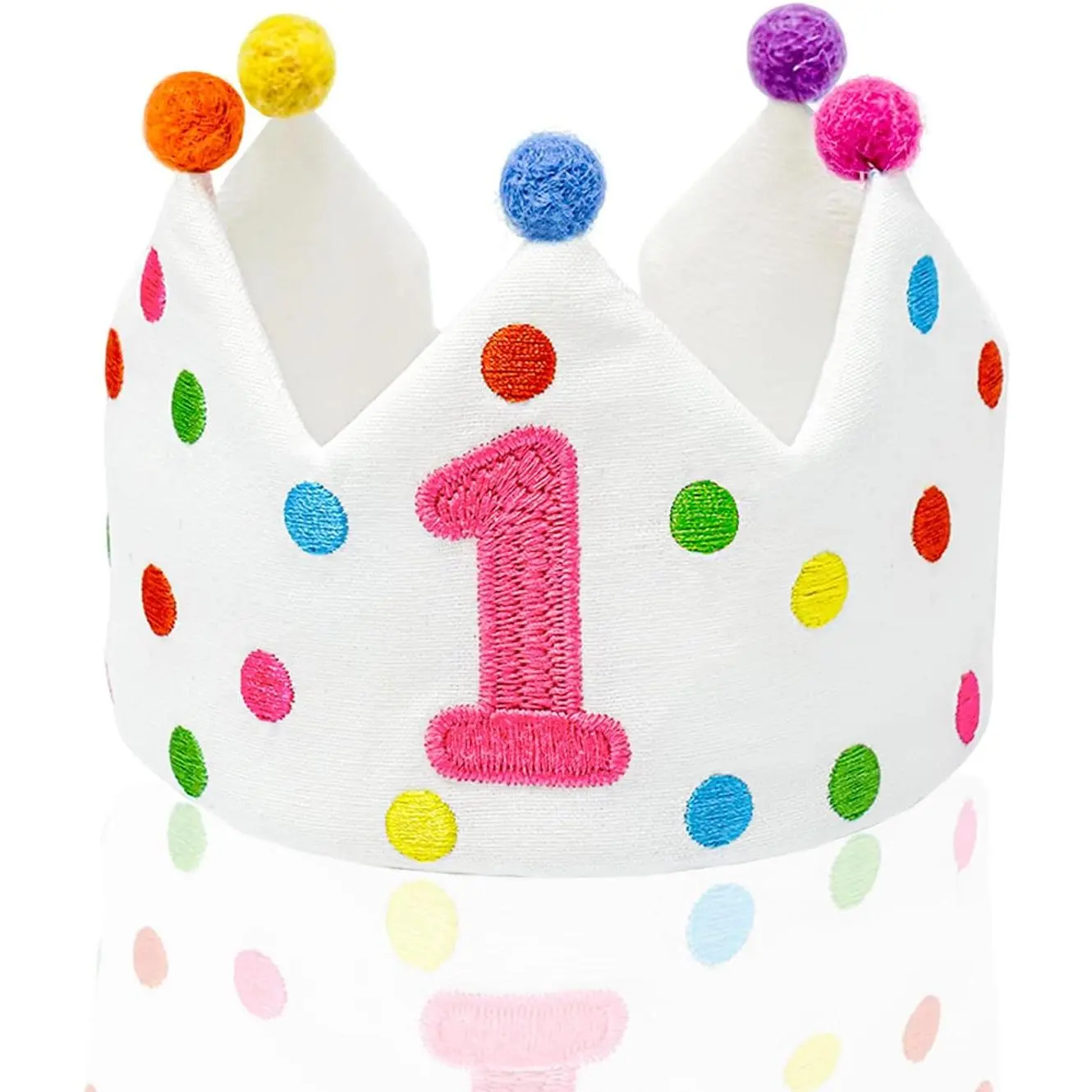 Personalized Hand Embroidered Birthday Hats Unique Happy Birthday Crowns Cute Party Hat for Boy Girl Fit All Ages