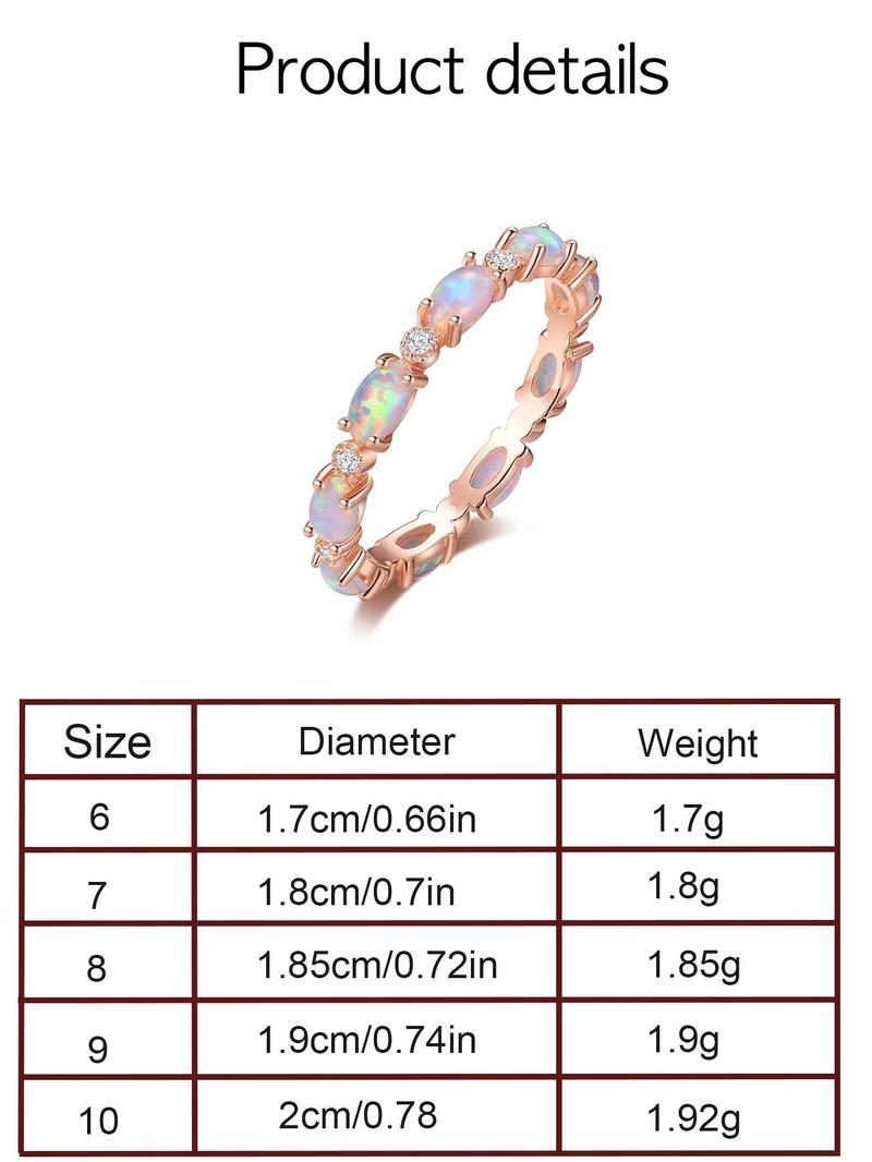 Women's Elegant Artificial Gemstone Decor Ring, Princess Ring,  Rings for Women,  Fashion Promise Ring for Party, Daily Decor, Trendy All-match & Exquisite Jewelry for Birthday Gift