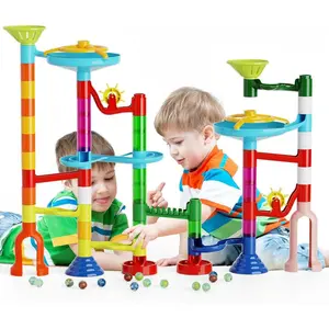 Marble Run Kit, 110pcs Marble Maze Game Construction Building Toys for Kids, Marble Track Race Set STEM Learning Toys Gift for Boys Girls 3 4 5 6 7 8 9 10+, 8105fidget toys