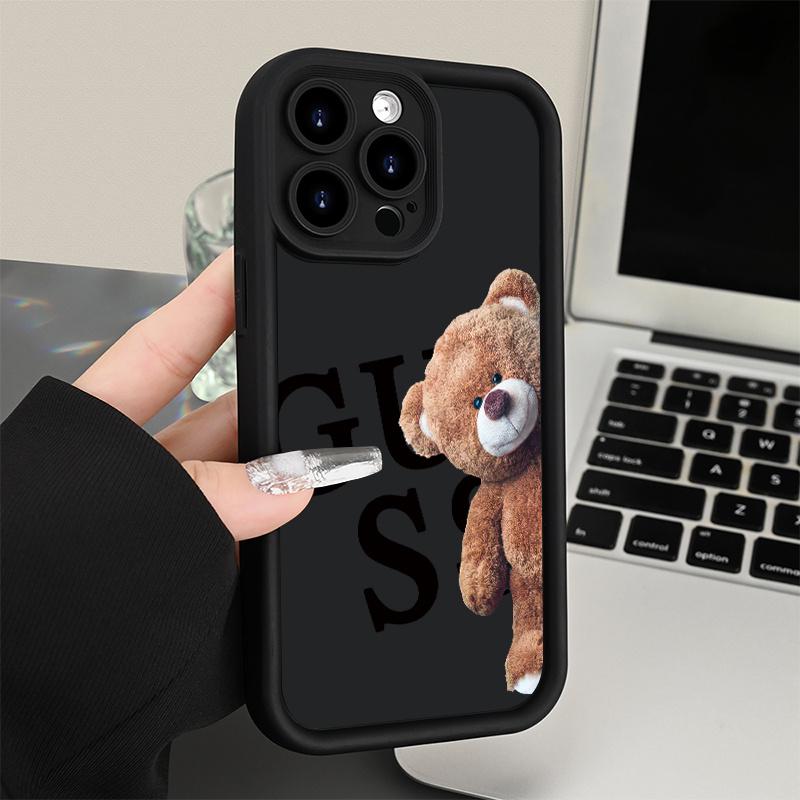 Phone Case - This Protective Case Features a Charming Bear Design, Showcasing Your Distinctive Style. It Is Compatible with Various for iPhone 17 E Air Pro ProMax iPhone16 15 14 Plus 13 12 Mini 11 X XS XR