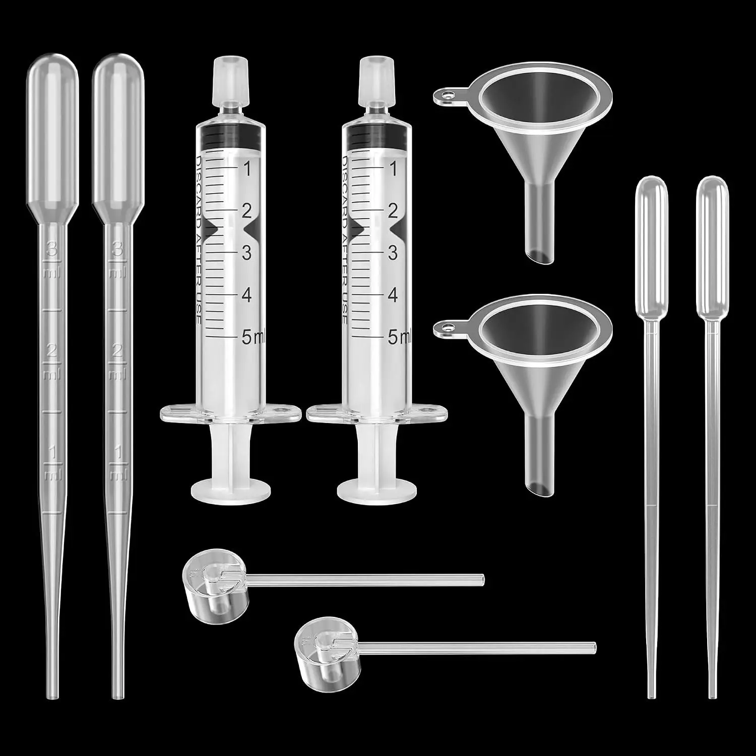 2-Pack Perfume Refill Tool Kit with Plastic Syringe Extractor for Liquid Cologne Fragrance Sample Essential Oils, Travel UseGift
