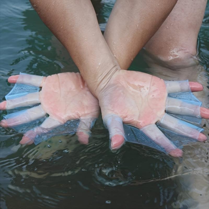 Swimming Silicone Webbed Gloves for Men And Women, Professional Diving Gear for Kayaking, Flying Fish, And Snorkeling
