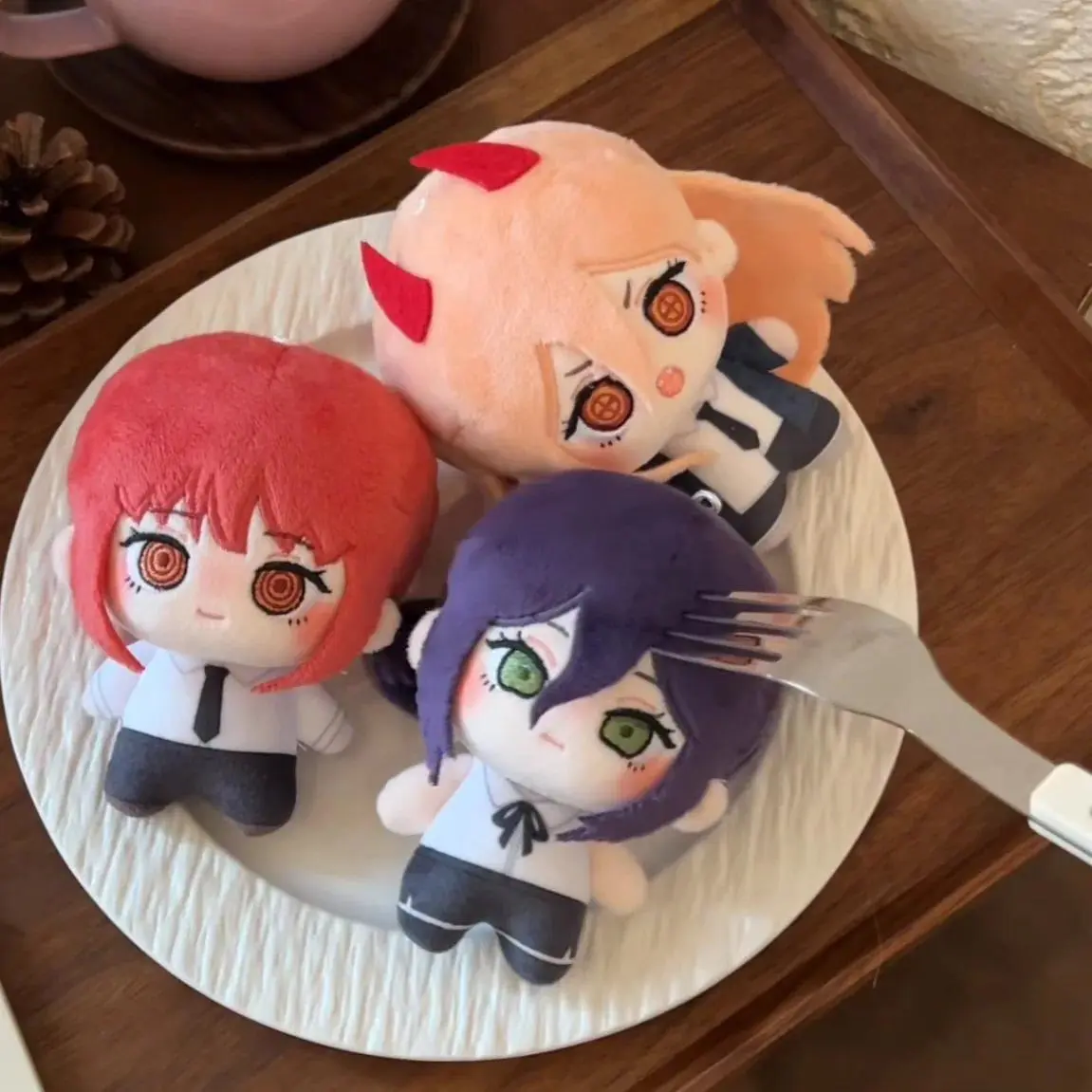 2026 New hot item 10cm Anime Reze Cosplay Plush Doll Chainsaw Man Character Cute Stuffed Toy Birthday Gift