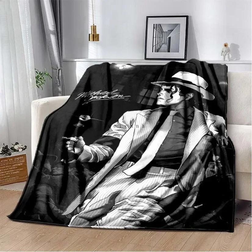 Michael Jackson Flannel Blanket King Of Pop Music Icon Retro 80s Aesthetic Soft Warm Throw For Gamer Room Decor Dorm Essential Bed Sofa Home Holiday Gift Michael Jackson Flannel Blanket King Of Pop Music Icon Retro 80s Aesthetic Soft Warm Throw For Gamer Room Decor Dorm Essential Bed Sofa Home Holiday Gift