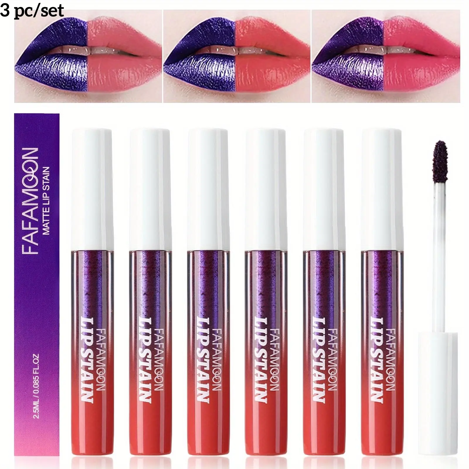 Long Lasting Peel Off Lip Gloss, 6 Counts/set Matte, Easy Coloring Lip Stick, Suitable for All Occasions Lip Makeup, Cosmetic, Lip Color Pigment, Lipstick Cosmetic, Lip Stain Peel, Lip Products Makeup