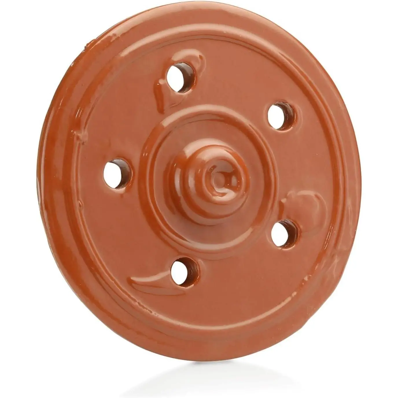 Clay Dolma Pot Lid Cover - Weighted Clay Lid for Traditional Dolma Cooking, Handcrafted Dolma Pot Cover (8.6 inch)