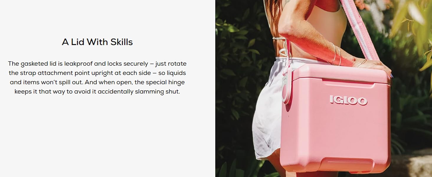 Igloo Tag Along Too Coolers| Insulated Hard Shell Picnic Style Cooler| Rolling Ice Chest