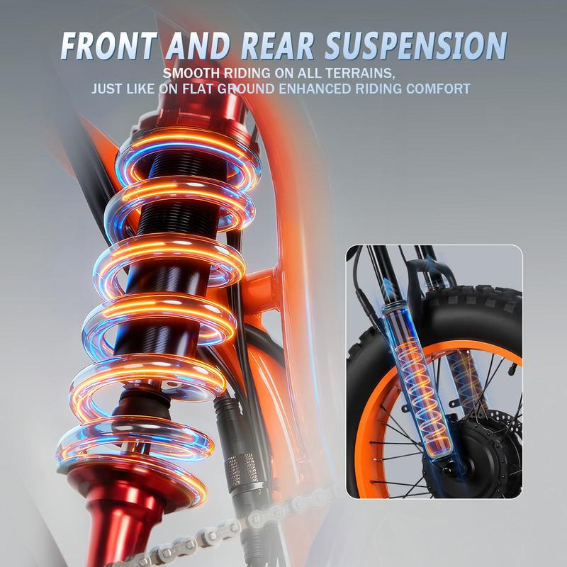 E-Bike Electric Dirt Bike for Adults 2000*2W Peak Power Brushless Motor 52V 32Ah 90KM Range Ebike 7-Speed 80*2Nm Torque Electric Dirtbike 180mm Disc Brake Electric Bike for Adults