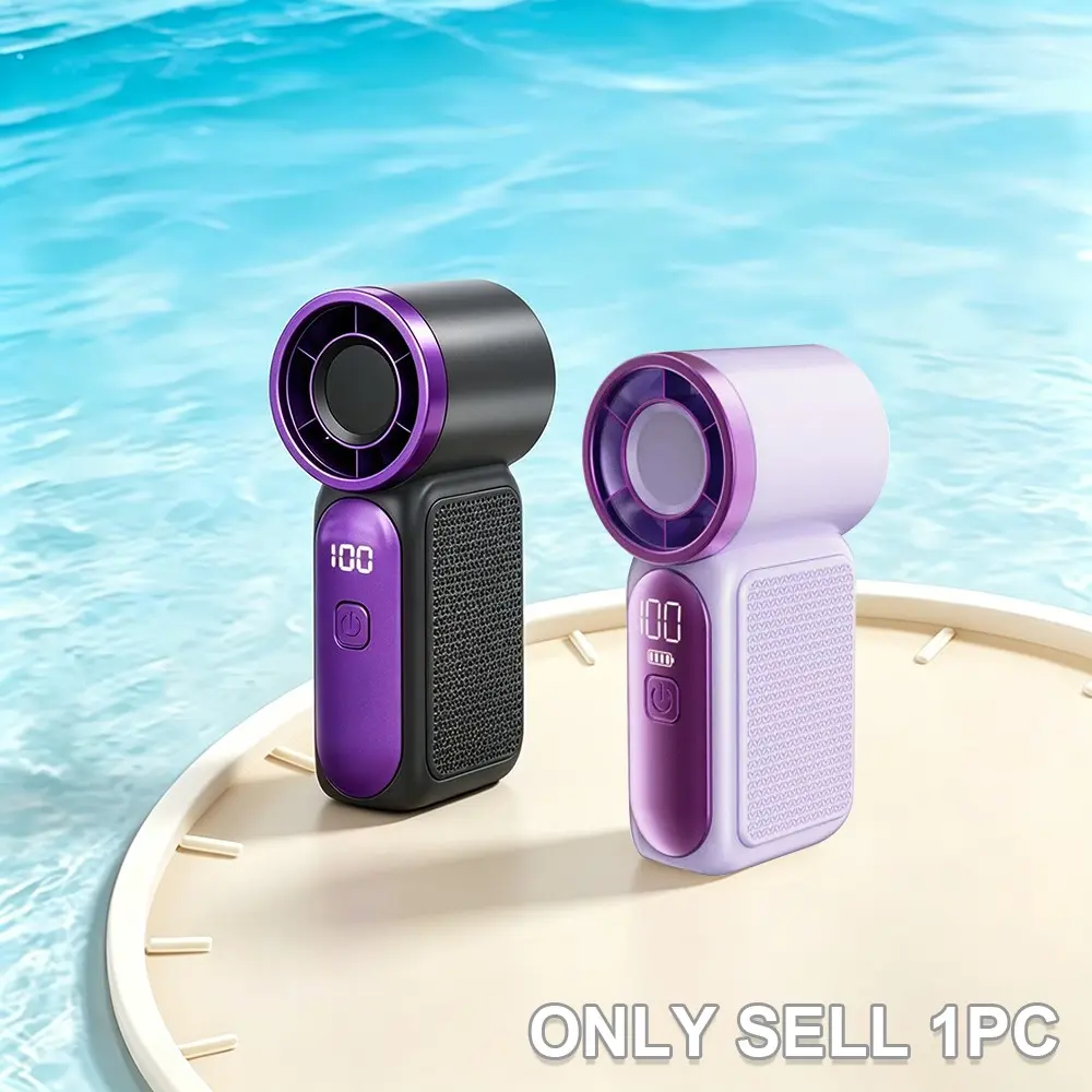 High-Speed Mini Handheld Charging Fan X688, USB Rechargeable Portable Outdoor Fan, Ideal for Camping and Travel, Lightweight and Compact Design, Cooling Personal Fan