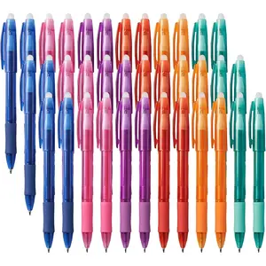 Colored Erasable Gel Pens With Cap, 0.7 MM Gel Ink Pens Erasable 36 Pack, Make Mistakes Disappear for Drawing Writing Planner and Crossword Puzzles