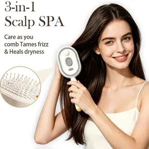 Electric Spray Massage Comb | Oil Mist Hair Care | Self-Cleaning & Anti-Static | Fluffy Smooth Hair