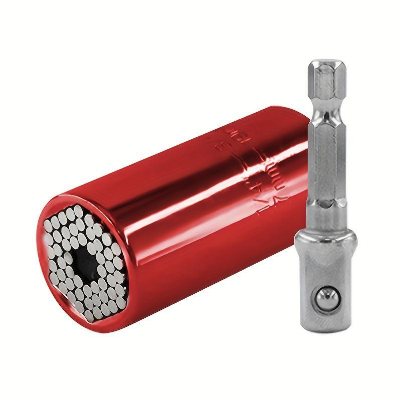 Super Universal Socket Tool, 1 Count Socket Set with Power Drill Adapter, Cool Stuff Gadgets for Men Women Birthday Gift for Dad Fathers Husband