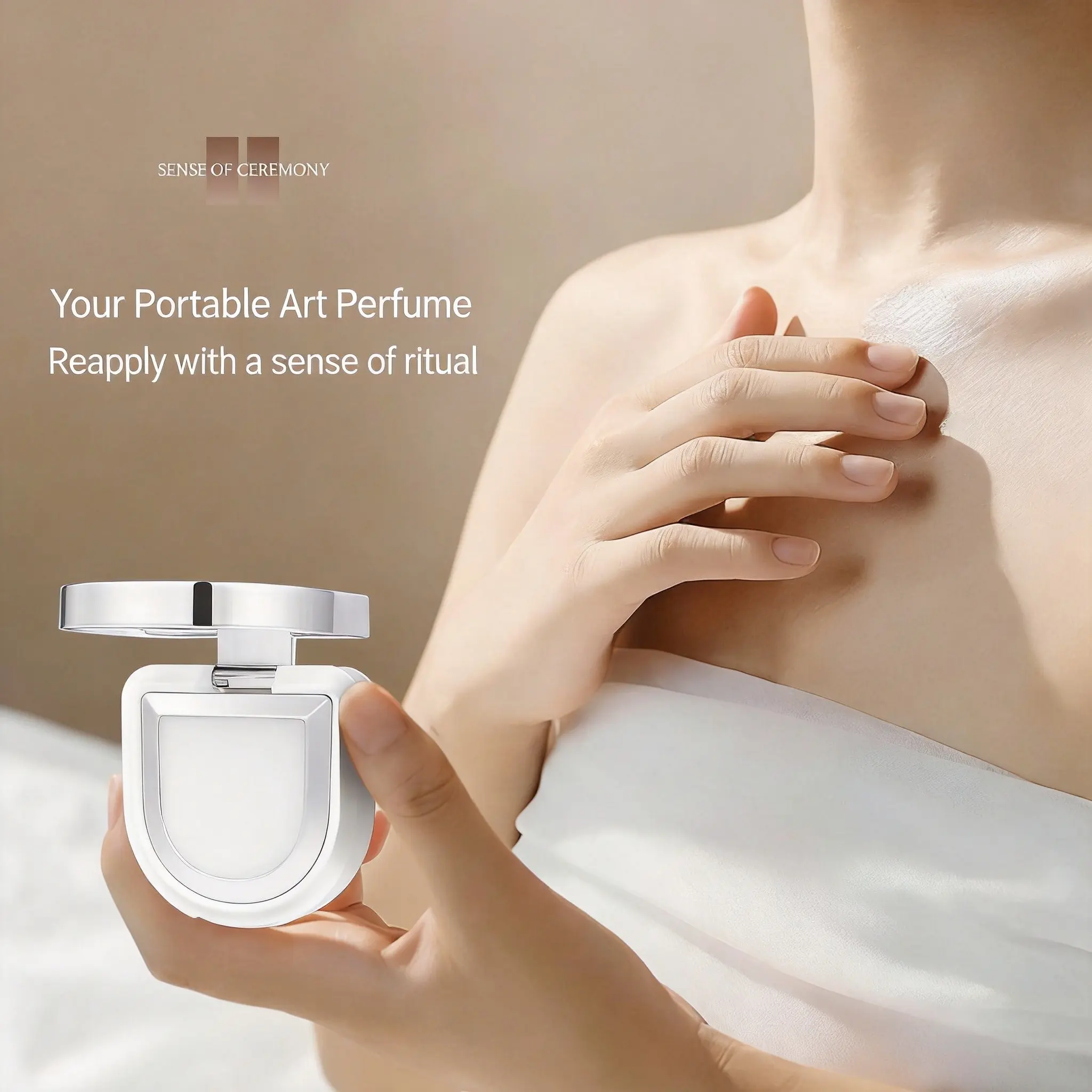 Perfumer Mirror Solid Perfume Balm Fresh Elegant Long Lasting Fragrance Portable Pocket Scent for Women Convenient On-the-go Touch Up