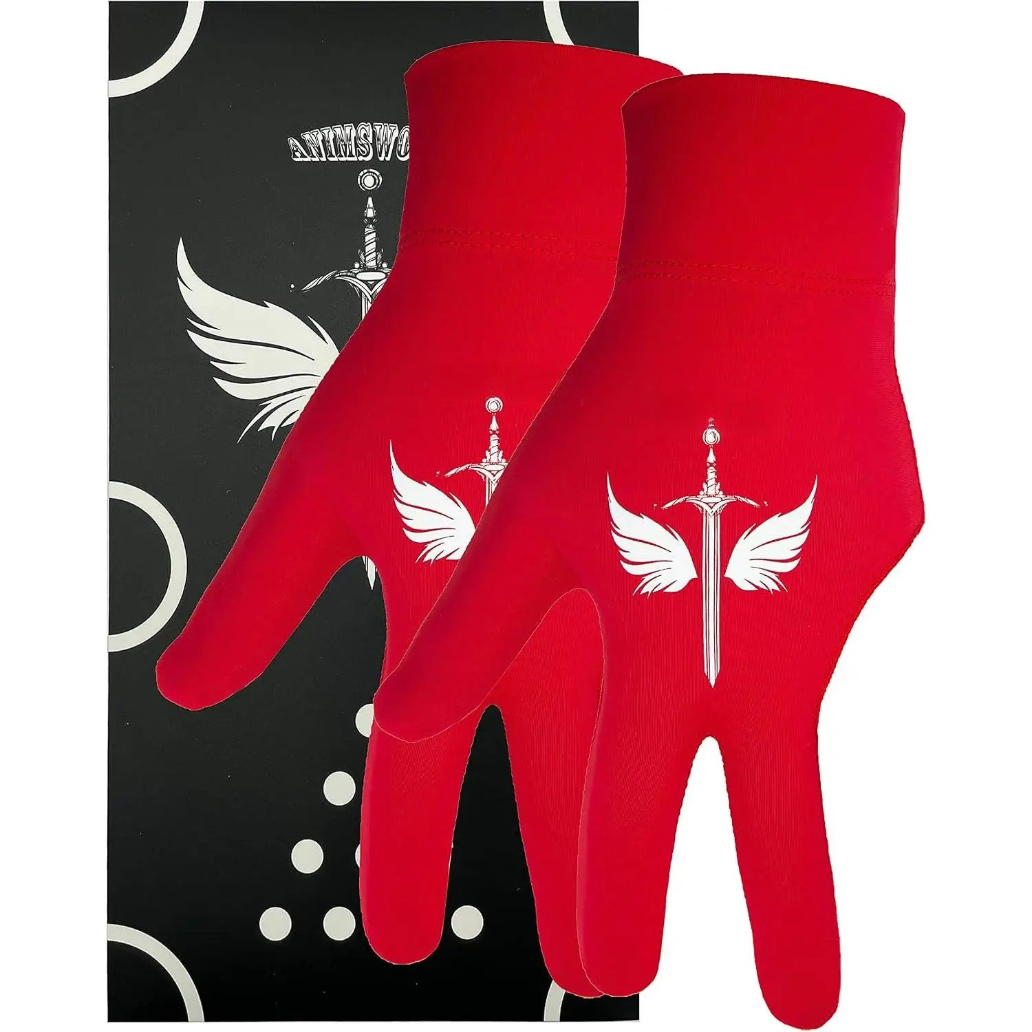 2 count/Set Breathable and Comfortable Billiard Pool Gloves Fits  Left Hand for Snooker Cue  Glove.