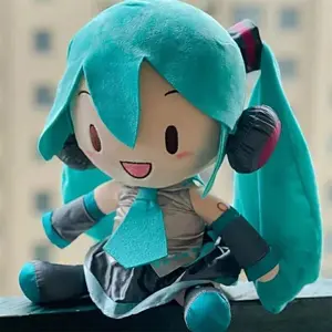 32cm Kawaii Hatsune Miku Plush Doll, New Bow Anime Stuffed Toy, Precious Plush Pillow, Sofa Ornament, Room Decor, Birthday Present