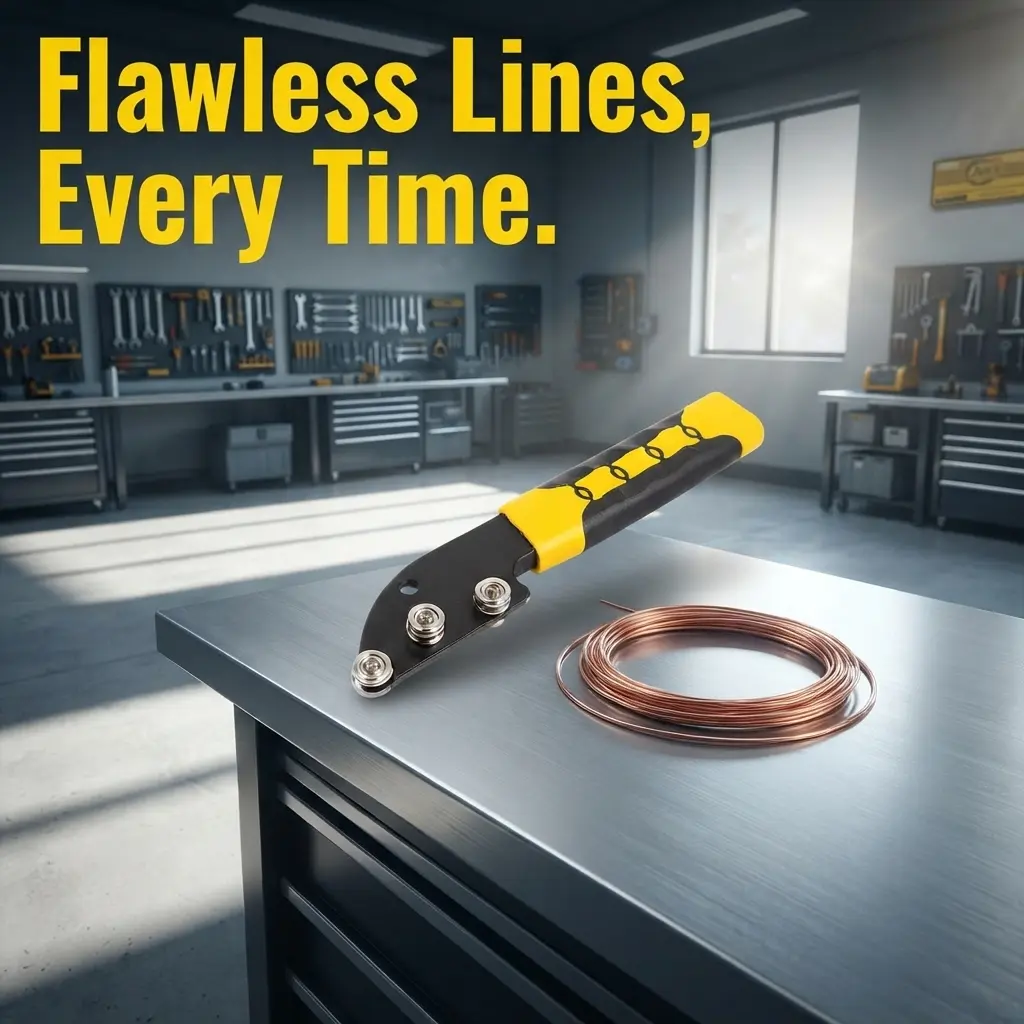 Manual Cable Straightener & Wire Bending Tool Stainless Steel, Easily Untwist Deformed Cables, Must-Have Tool for Electricians, HVAC & Telecom Workers