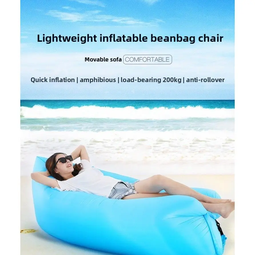 Outdoor inflatable lounger sofa bag - portable camping sofa mattress for music festivals and relaxation gift choice