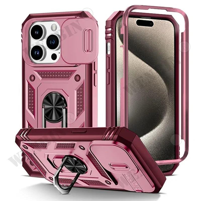 Case For iPhone 17 Pro Max 16 15 14 13 12 11 Pro Max Mini Plus 17e 16e Heavy Duty with Camera 360 Degree Kickstand Cover