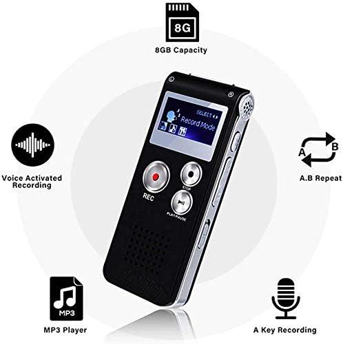 64GB Digital Voice Recorder Voice Activated Recorder for Lectures, Meetings, Interviews Audio Mini Recorder Portable Tape Dictaphone with Playback, USB, MP3