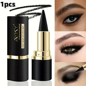 24-Hour Long-Lasting Gel Eyeliner Pencil, Matte Finish, Quick-Dry, Smudge-Proof, Waterproof, for Eyes and Lips, Daily and Party Makeup