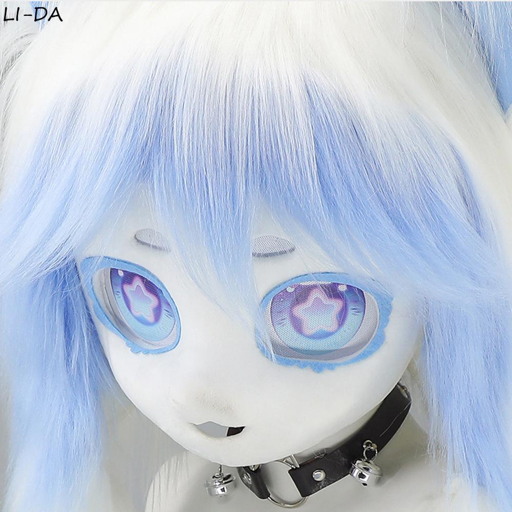 Fursuit Kigurumi Head Mask Furry Cosplay Costume Head Base Comiket Furries Rubbit Doll Cat Doll Kig Costume Lolita Cat Ears Head