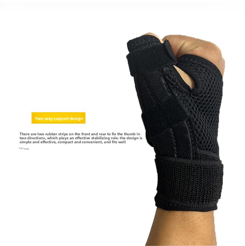 Sports wristband for fixed support and thumb protection, universal sweat-absorbing fitness wristband, deadlift strap for wrist protection Finger Metacarpal