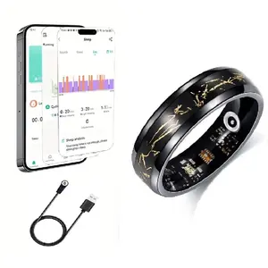 2026 Upgrade Smart Ring for Men & Women, Real-Time Step Distance Monitor, Sports Sleep Tracking, Includes Charging Box, Perfect Holiday Gift