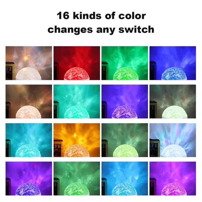 2in1 Aurora & Star Cloud Projector Lamp, Remote Control Galaxy Mood Light, USB Rechargeable Ambient Night Lamp for Bedroom, Home Decor & Relaxation nebula light projector ambient night light bedroom mood light led projector lamp