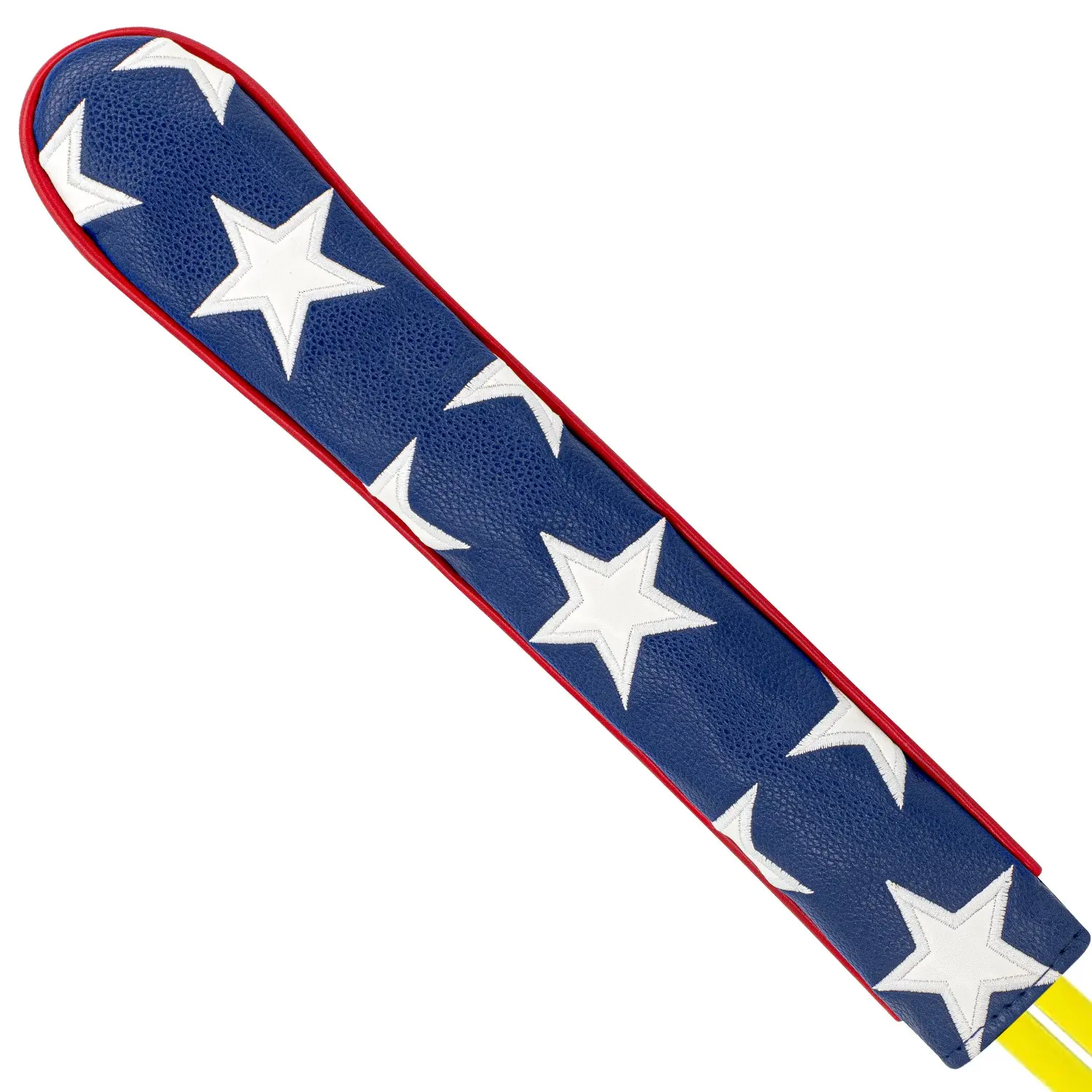 Star Pattern Golf Alignment Stick Protective Cover, Thick PU Embroidered Sleeve, Unisex Golf Training Rod Cover for Practice