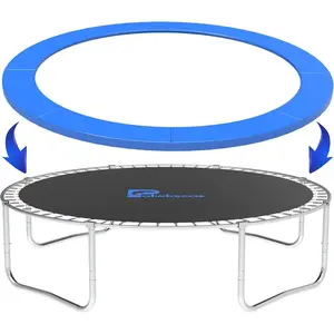 Trampoline Pad 10ft 12ft 14ft 15ft 16ft Trampoline  Safety Pad,  and -Resistant Safety Spring Cover Round Frame Pad, Trampoline Pad