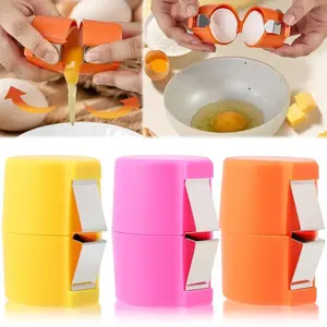 Stainless Steel Egg Opener Set – 3PCS for Effortless Egg Cracking, Cutting & Separating