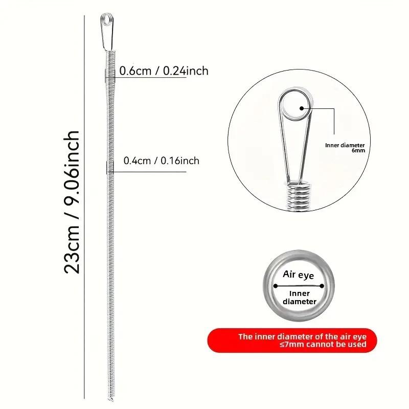 3pcs Spring Drawstring Threader Tool, Rope Threader Clip Metal Elastic Drawstring Puller String Replacement Threading Tool for Hoodies Pants Jackets Coat Sweatpants