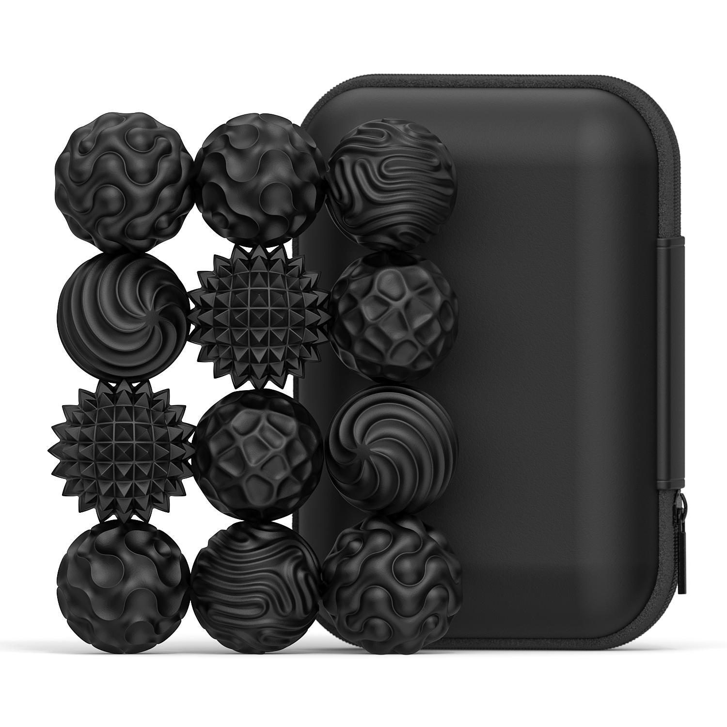 Fidget Toy for Adults, Silicone Magnetic Fidget Balls Set, 6-Count Stress-Relief Accessory, Stress Relief Toys for Autism and ADHD, Sensory Travel Gifts for Teens and Adults, Sensory Bundle, Stress Relief Fidgeting