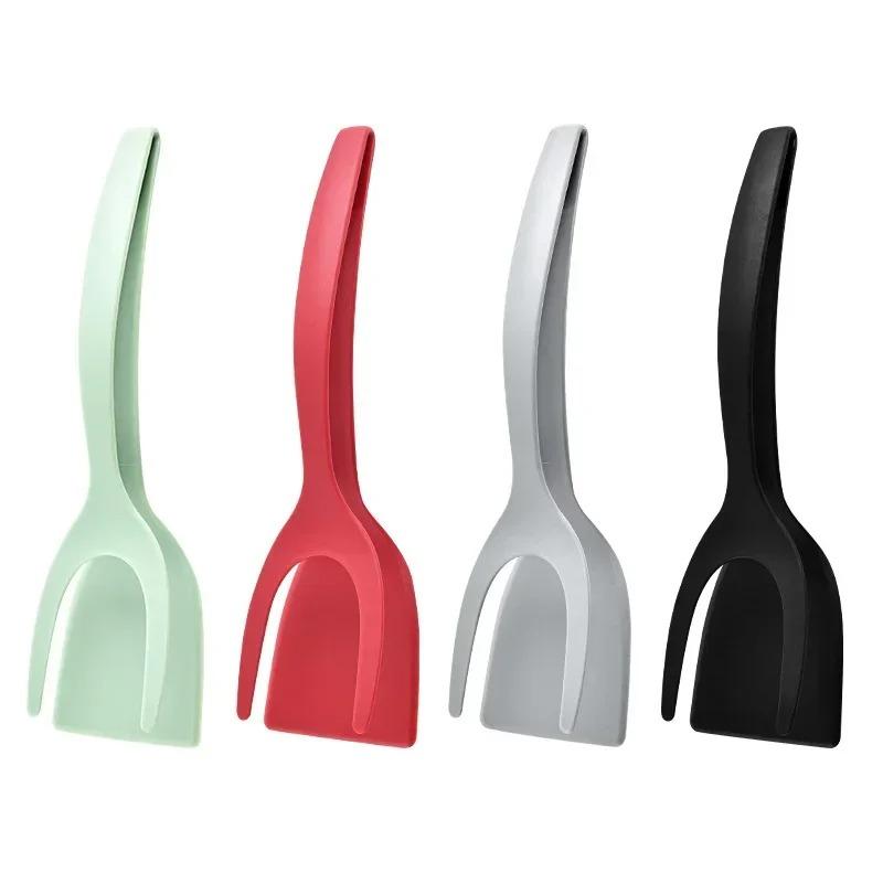 1pcs Versatile Kitchen Tools Set, Dual-Use Nylon Scraper, Food Clip, Egg Turner, Bread Toast Spatula, Perfect for Cooking & Baking, Durable Kitchenware, Heat Resistant Spatula