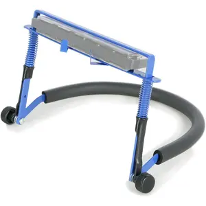 Harmonica Holder Suitable for 10 Hole and 24 Hole Harmonicas Adjustable Double Plane Clamp Liberate Hands Blue