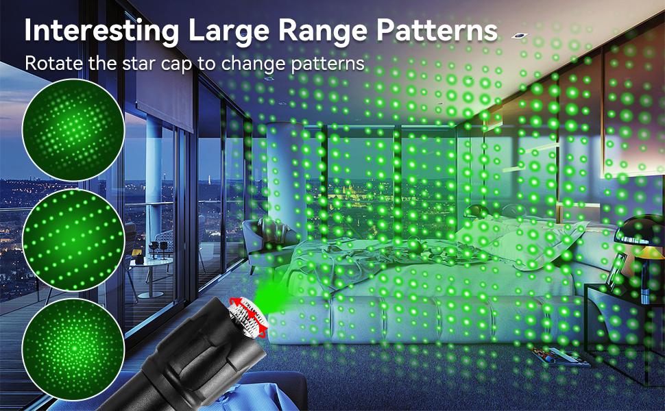 [Professional] Rechargeable Green Laser Pointer High Power Green Beam Laser Light Long Distance Range for TV/LED/LCD Screens Tactical Flashlights Presentation Office/Outdoors/Astronomic [002]