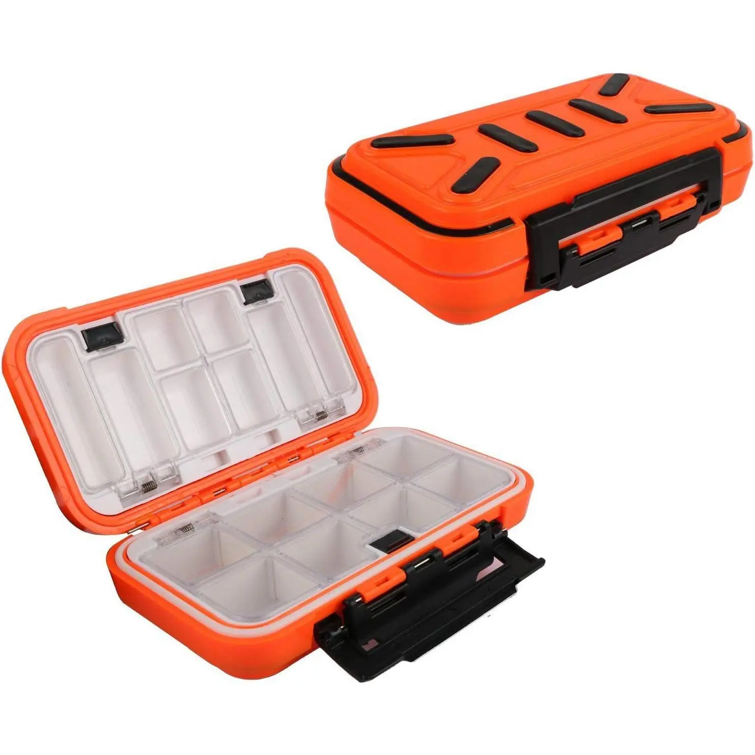 Fishing Lure Boxes,  Portable Tackle Box Organizer With Storing Tackle Set Plastic Storage - Mini Utility Lures Fishing Box, Small Organizer Box (Storage-O-M)