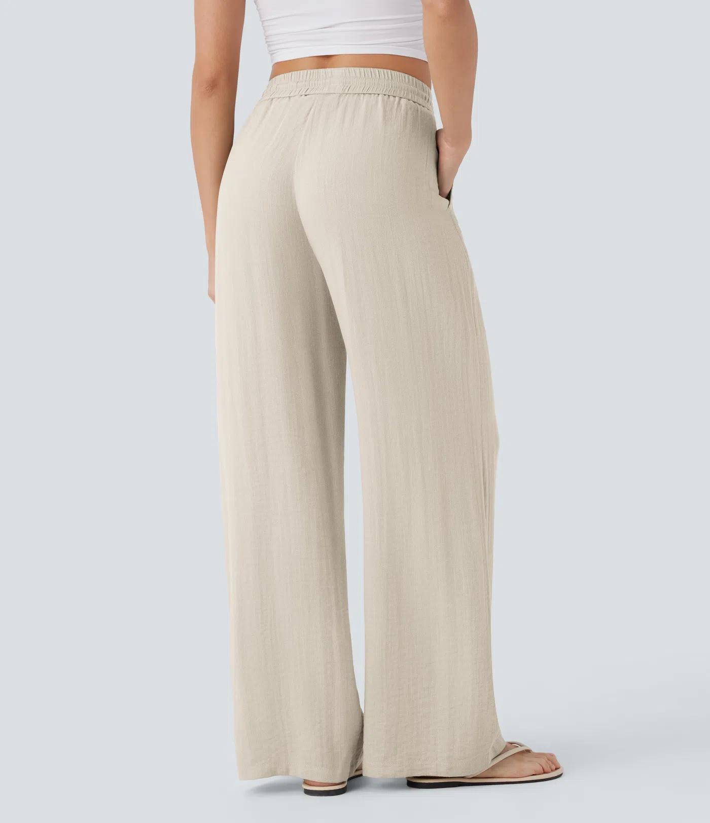 #halara#wide-leg pants#linen pants#highwaistedpants#casualtrousers#womensfashion#spring2026fashion#Travel Pants#everydayoutfit#pantswithpockets#flowypants#y2kfashion#athleisure