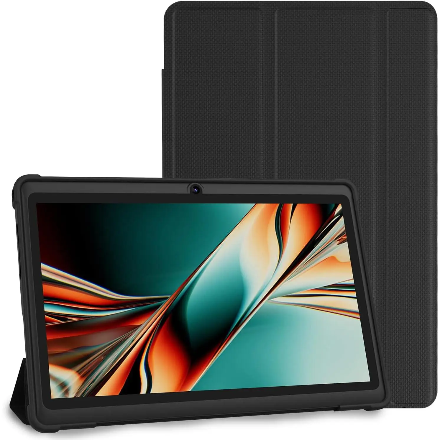 [Autumn sale]K7PRO 7 inch Tablet with case 32 GB -Android 13 Tablet PC with Quad Core Processor, HD IPS Display, Dual Camera, WiFi, Bluetooth, Lightweight, 2025 (Black)