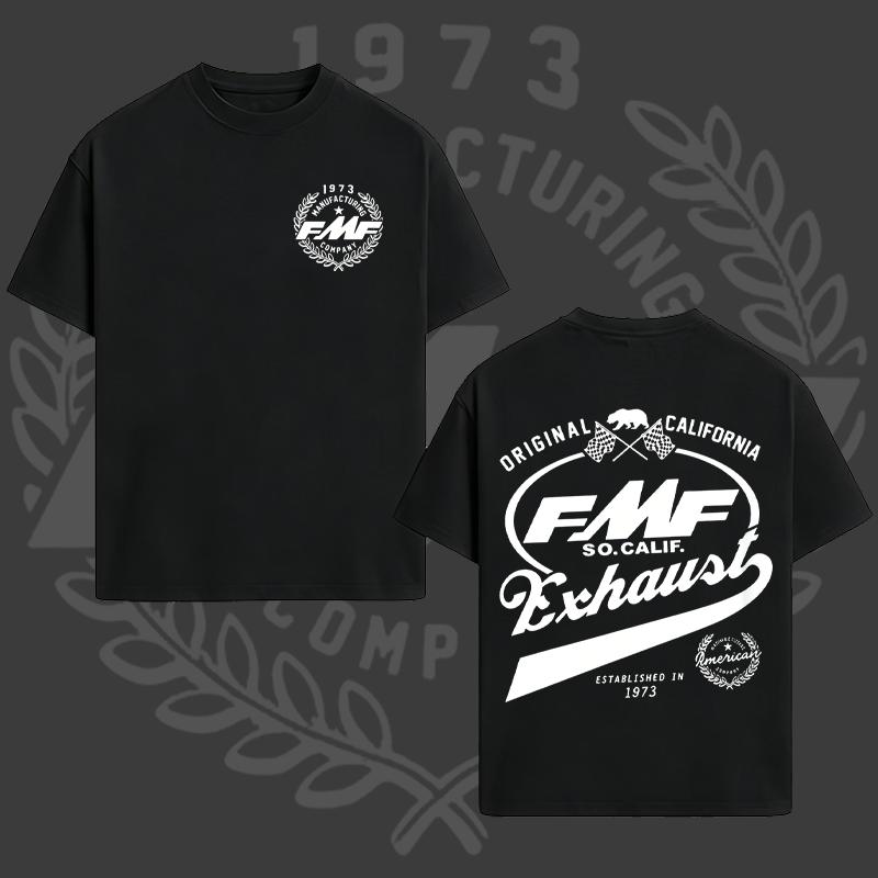 FMF Exhaust Hoodie - Sweatshirt - TShirt, California Original 1973 Racing Shirt, Motocross Dirt Bike FMF SoCal Shirt, Vintage Motorcycle Biker Garage Style Gift, Full Colors