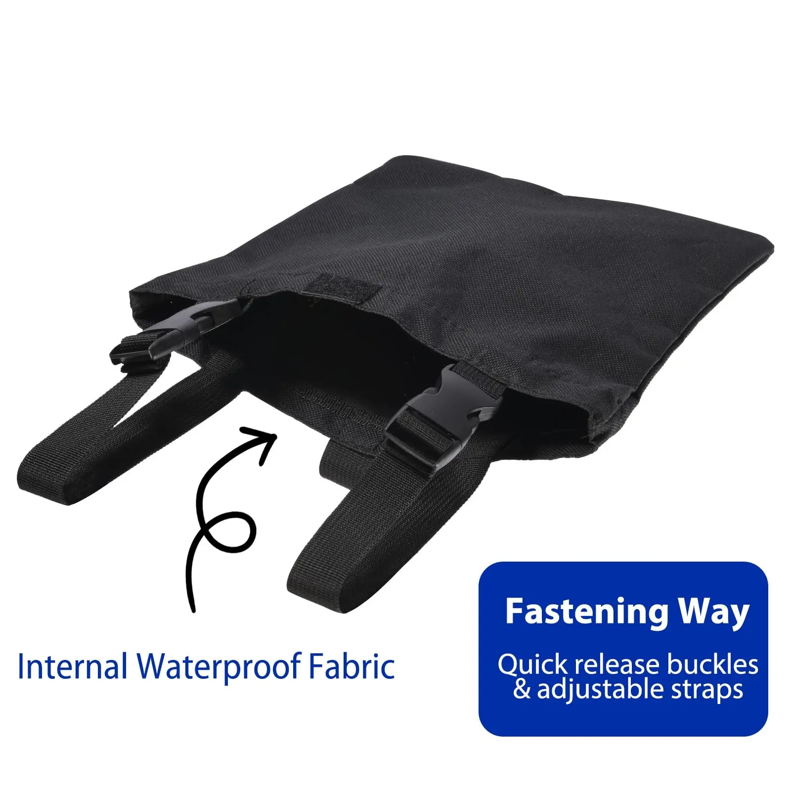 Portable Adjustable Wheelchair Urine Bag Holder with Quick Release Buckles and Adjustable Straps, Catheter Bag Support Stand, Water Proof Urinary Drainage Bag Cover, Travel-Friendly Medical Accessory