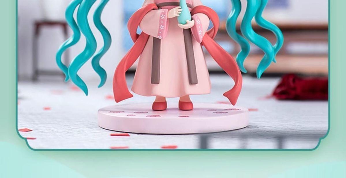 Hot Hatsune Miku Animation Game Blind Box Toys Hanfu Chinese Traditional Cloth Q-Version Anime Figures Action Model Collection popular