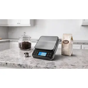 Large Kitchen Scale with 0.1g/0.001oz High Precision, 5kg/11lb Bakery Scale with% Percentage Function, USB Rechargeable, Full-View Angle LCD with Backlight, Stainless Steel Pan SSure app shop
