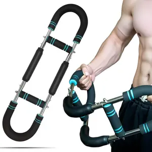 Twister Arm Exerciser Adjustable Spring Workout Bar for Forearm Triceps Chest Strengthener Portable Home Fitness Equipment U60-100lbs Kit
