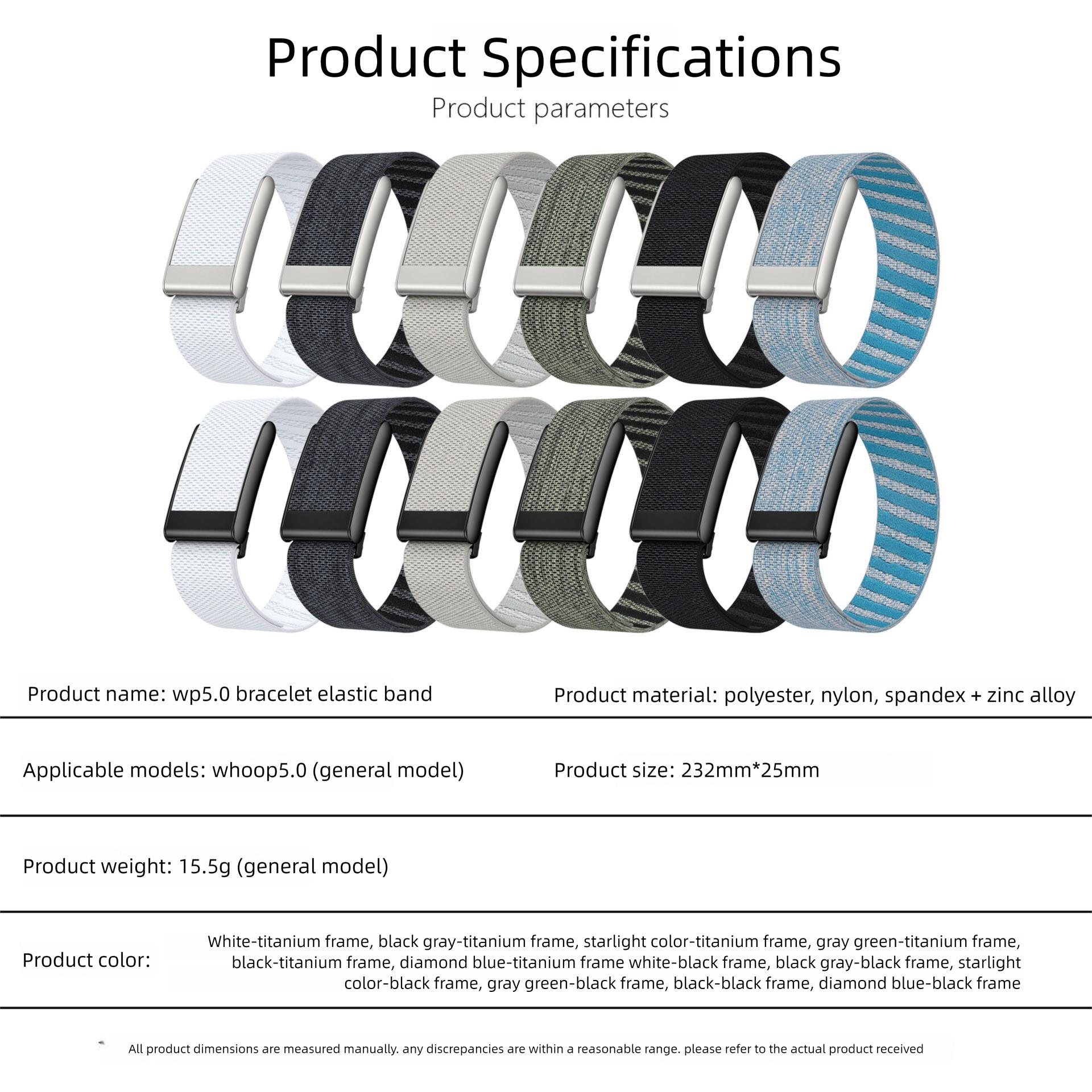 1 Pcs Fashion For Whoop 5.0 MG Exclusive Advanced Adjustable Durable Strap High-Quality Nylon Fitness For Swimming/Outdoor All-Purpose Universal Adaptation Quick-Release Design Fashionable Fitness Accessories Watch Band