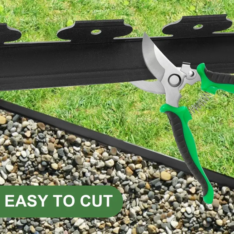 1 Pack, Garden Border Kit With Isolation Strip And Fixing Nails, Used For Garden Landscaping, Paving Machine Border, Lawn, Flowerbed, Lawn Yard Isolation Strip, Home